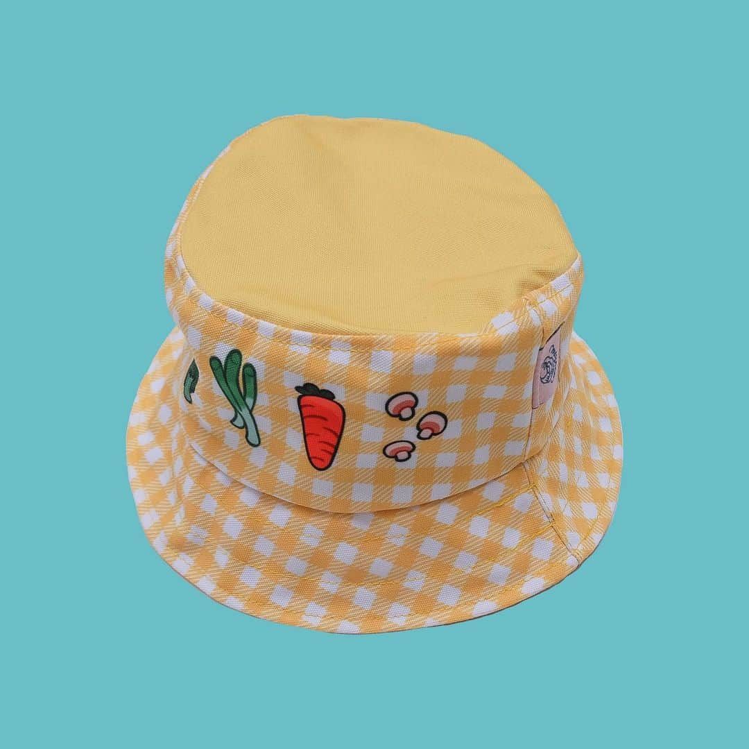 meyocoさんのインスタグラム写真 - (meyocoInstagram)「Veggie bucket hat and Fruit bucket hat will be available from my online store on May 10, 10 AM PT! 🥕🥬🍑🍒」5月4日 5時29分 - meyoco