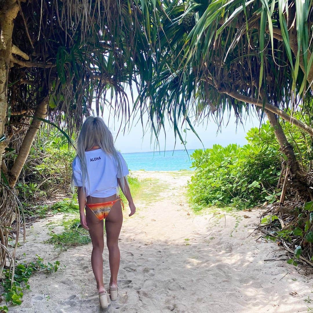 やよさーんさんのインスタグラム写真 - (やよさーんInstagram)「. ａｌｏｈａ🤙🏾🌴🌴 ウドノスビーチに抜ける道💙 この茂みを抜けると感動のブルーと出逢える道🥺🏖🌴 こーゆ森みたいなな茂み好き😍 . ティーシャツは　@oldrookie.shop のだよ💙🌴 ビーチに合うお洋服が沢山あるよ😍🌴🌺 . #与論島#ウドノスビーチ#与論島の海#与論島旅行#水着#ビキニギャル#ヨロンブルー#ブルーチャージ#ビーチガール#ビーチスタイル#ティーシャツ#セレクトショップ#サーファーガール#サーファースタイル#ラテ肌ガール#お尻トレーニング #surfstyle#surfgirl#beachbody#beachgirl#beachtime#bikinigirl#bikinimodel#bikinilover」5月4日 9時20分 - yayosaan