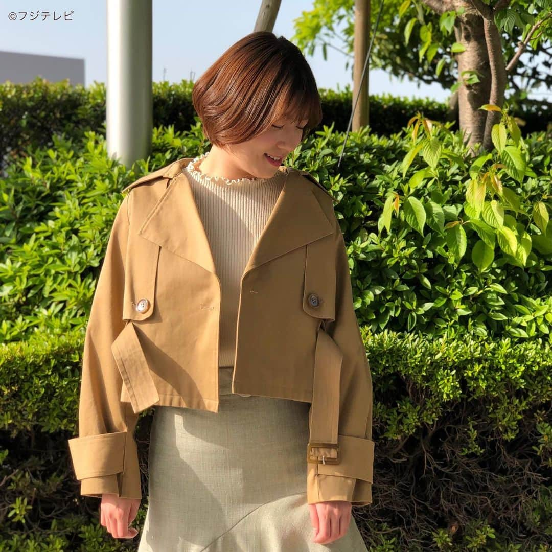 フジテレビ「めざましテレビ」さんのインスタグラム写真 - (フジテレビ「めざましテレビ」Instagram)「5月4日（火）  ファッション雑誌CanCamとコラボした お天気コーナー「きょう何着て行く？」 阿部華也子の毎日のコーデを紹介♪  【きょうのコーデ】 コート→#MURUA １万１９９０円  ニット→#earthmusic&ecology １４９９円  スカート→#MURUA ８１４０円  靴→#ダイアナ １万５９５０円 ピアス→#Jouete ２万２０００円   【コーデのポイント】 今季トレンドのマーメイドスカート🧜‍♀️ ナナメに切り替えが入った技ありデザインなら 美しい揺れ感が楽しめます🎐✨ 春らしいミントも🙆🏻‍♀️🌱 スカートの存在感を引き立てるため トップスはシンプルなものをチョイス❗️  #めざましテレビ #きょう何着て行く？ #阿部華也子 #今日のコーデ#コーデ#CanCam #今日のファッション#ootd #きょう何着て行く？は月〜金朝6時22分ごろ放送📺 #スタイリストたなべさおり」5月4日 18時53分 - mezamashi.tv