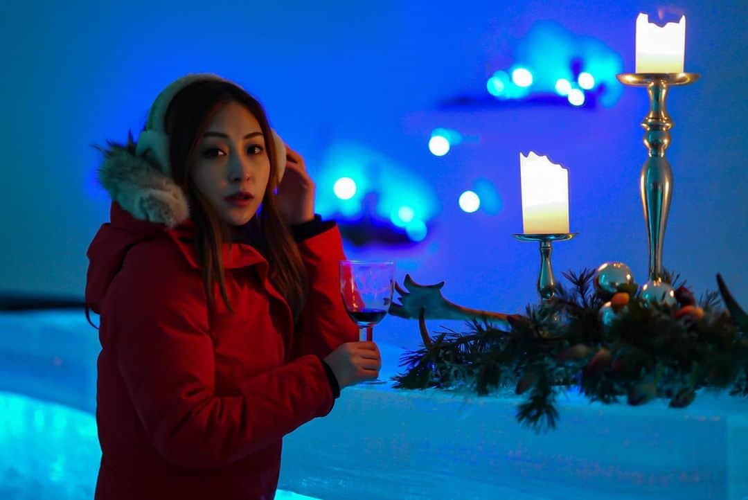 辰巳奈都子のインスタグラム：「🧊ﾟ❅ﾟ。🕯」