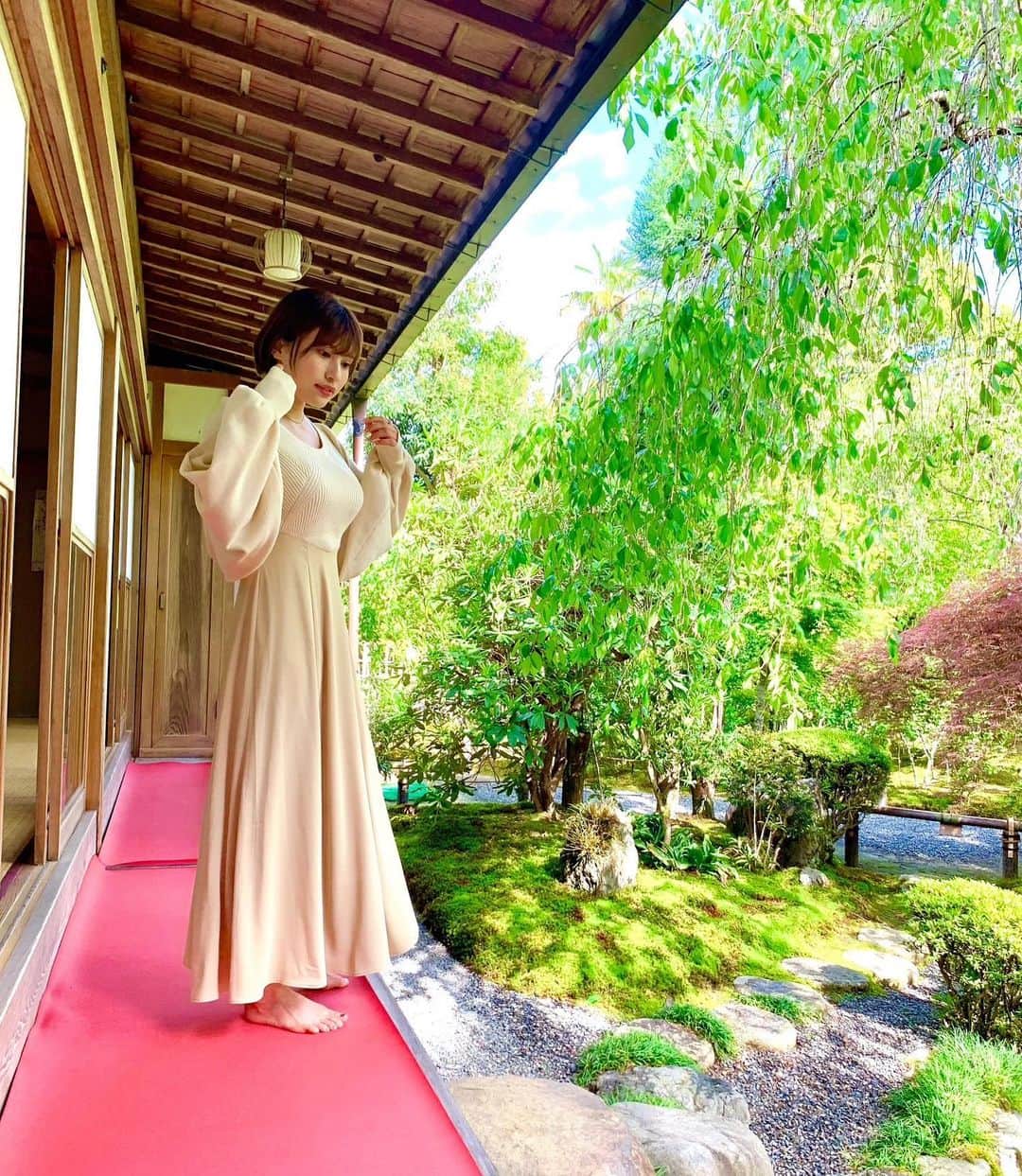 早川瑞希さんのインスタグラム写真 - (早川瑞希Instagram)「緑が綺麗だった〜☘️🌱🌿 . . #若宮はずき」5月5日 17時20分 - wakamiyahazuki