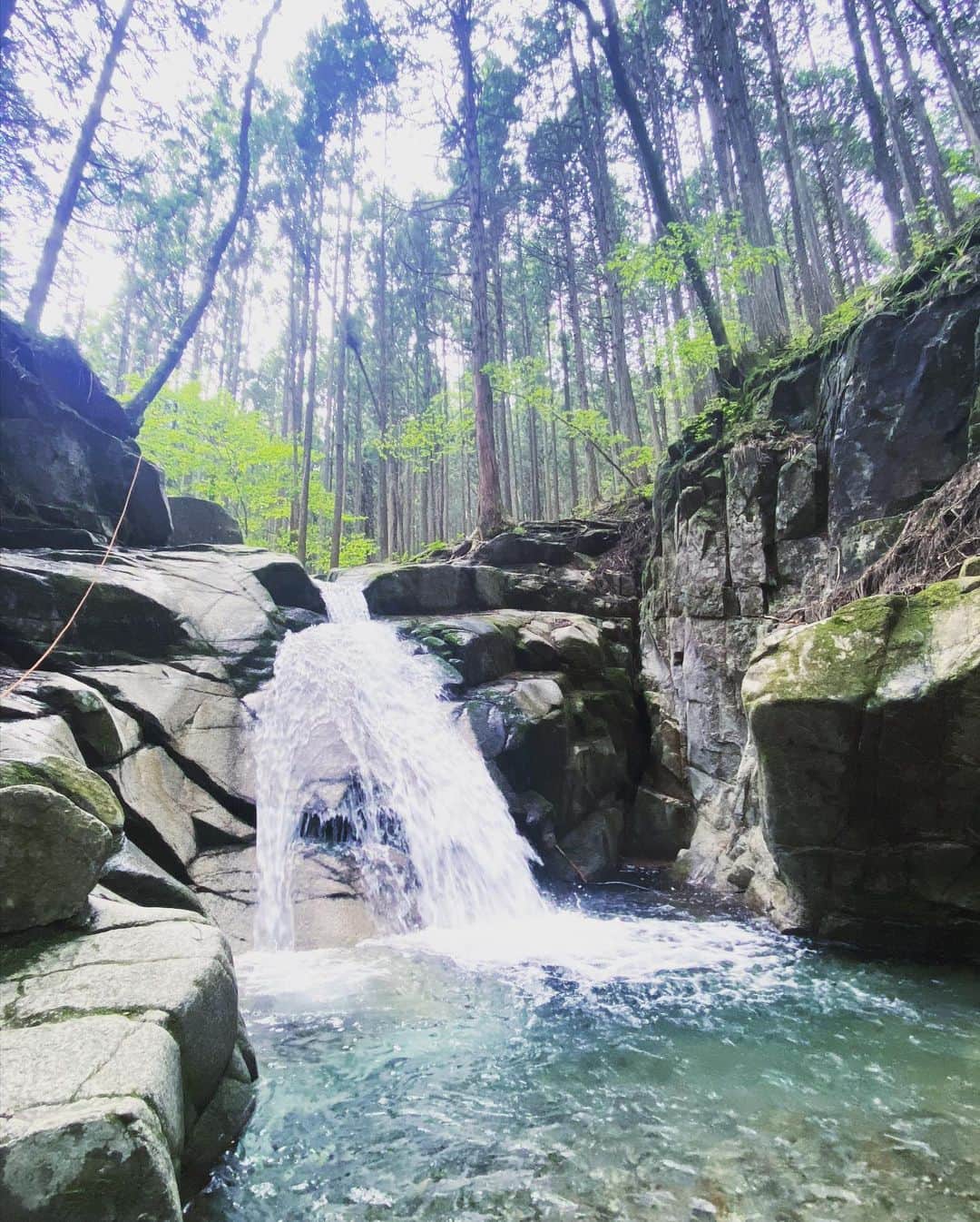 水崎綾女さんのインスタグラム写真 - (水崎綾女Instagram)「Camp テントサウナから天然の水風呂。滝に打たれて最高でした。 #camp #滝 #マイナスイオン #サウナ #テントサウナ #sauna #🧖‍♀️ #🧖‍♂️ #キャンプ #🔥 #🏕」5月5日 11時55分 - misakiayame