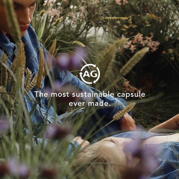 アドリアーノゴールドシュミットのインスタグラム：「"We asked ourselves, what does denim look like years in the future? And we came to the conclusion that a 100% sustainable jean was the answer for us." -Samuel Ku, AG Jeans President + Creative Director // Link in bio to learn more about #TheJeanOfTomorrow」