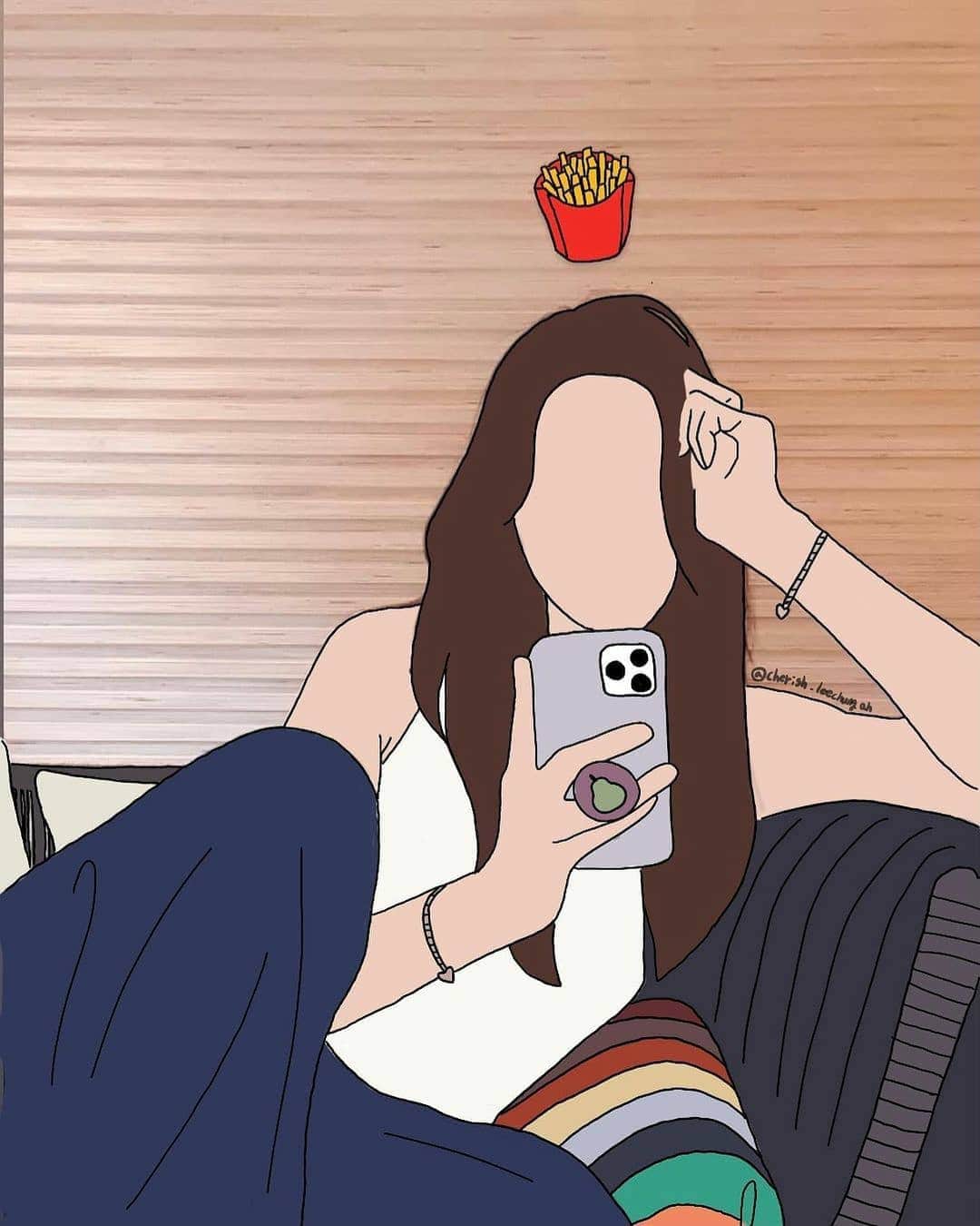 イ・チョンアのインスタグラム：「🍟」