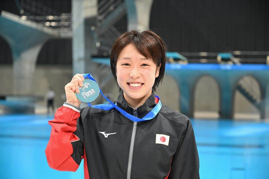 荒井祭里さんのインスタグラム写真 - (荒井祭里Instagram)「🥈🥈🥈#FINADivingWorldCup2021 #Japan #diving #10mplatform #silvermedal」5月7日 8時07分 - _matsubokkuri_