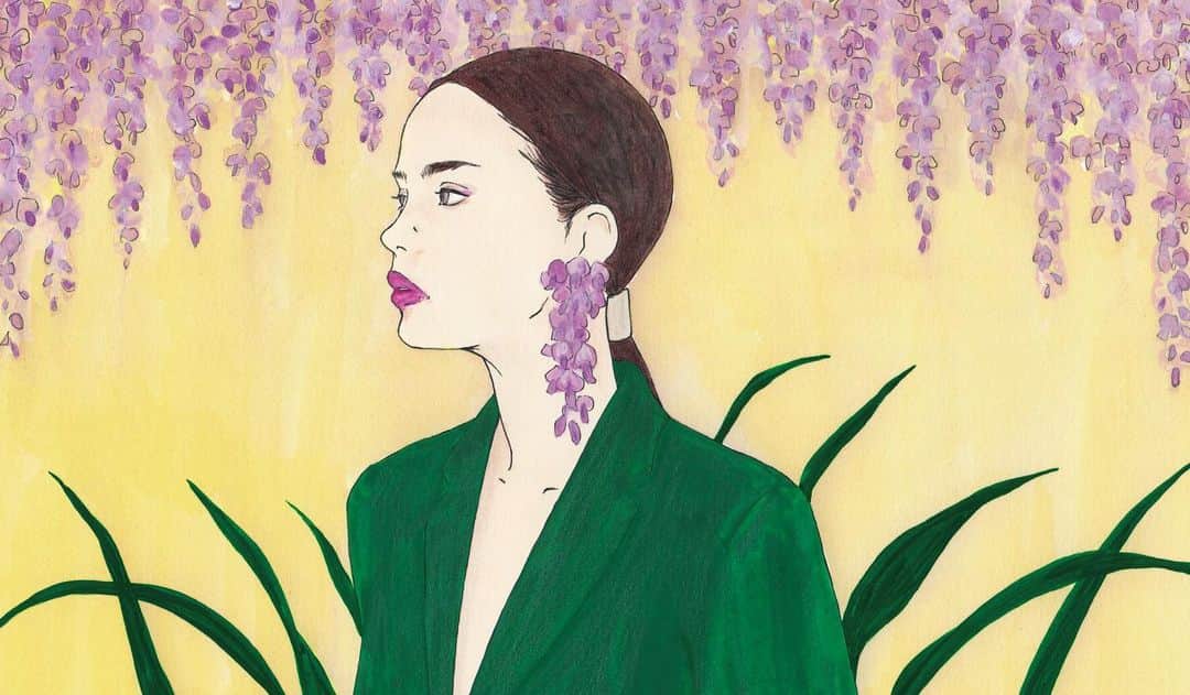 マエガミマミのインスタグラム：「雑誌Marisol 6月号  #星ひとみさん連載イラスト ✴︎」