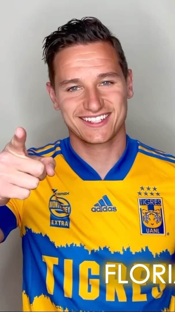 フロリアン・トヴァンのインスタグラム：「Perfil Tigre es creer que siempre es posible ... Vamos tigres 🐯 @clubtigresoficial 💛💙」
