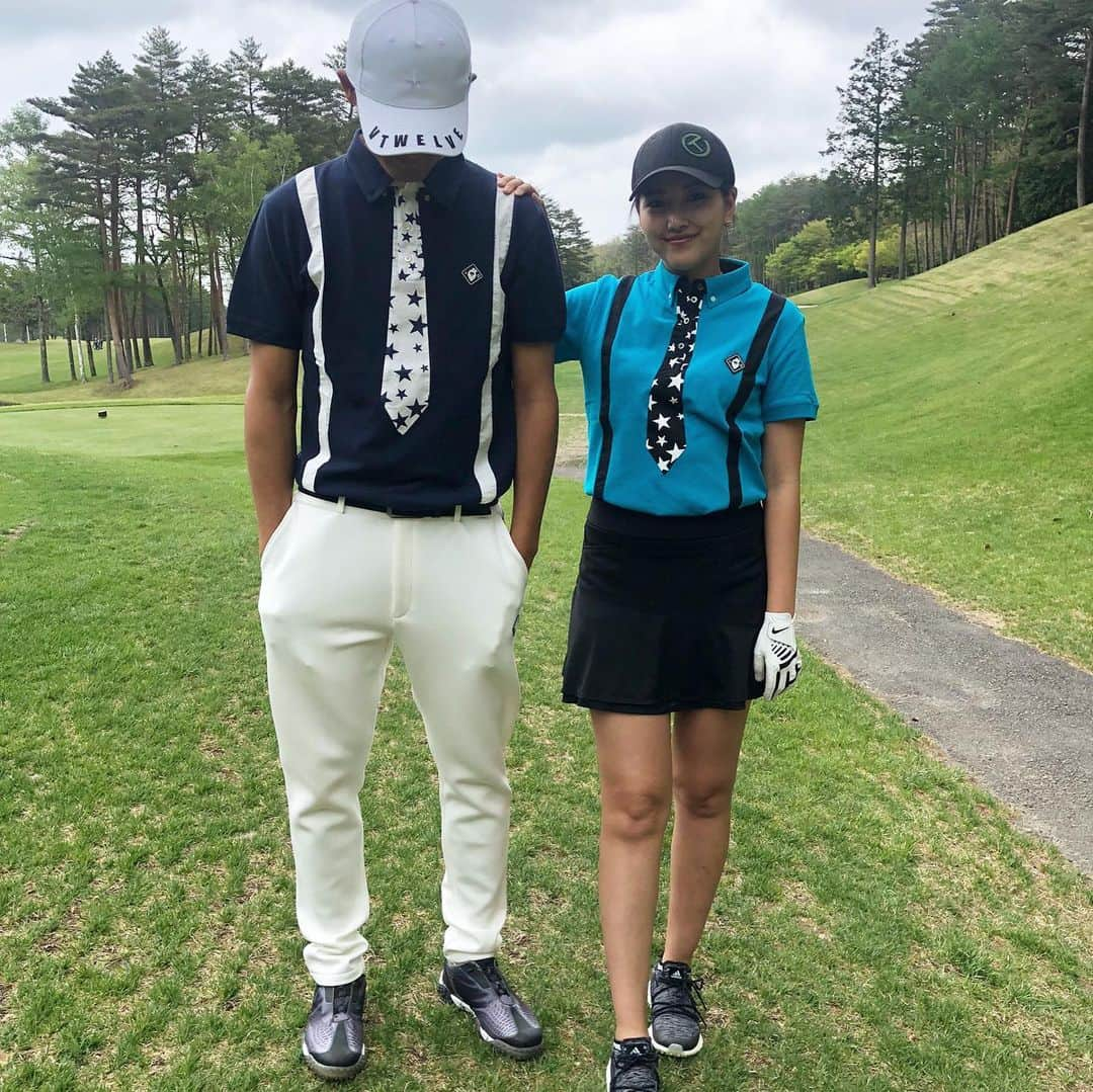 奥山春香さんのインスタグラム写真 - (奥山春香Instagram)「夫婦コーデ⛳️🦆🦆🦆🦆🦆」5月7日 16時09分 - corvetteharuka