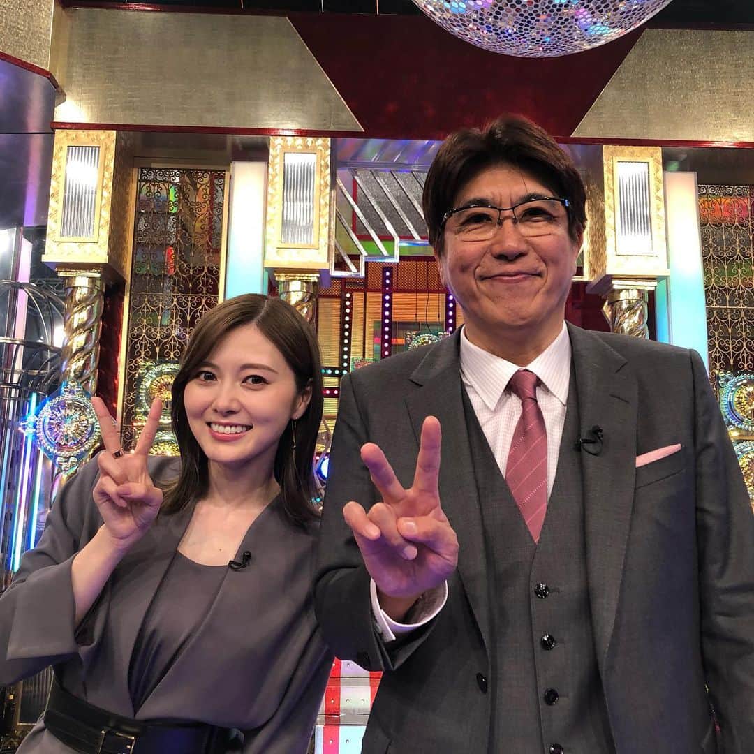 のインスタグラム：「5月9日(日)20:57ころ﻿ 久々に「2億4千万のものまねメドレー」開催致します！﻿ みなさん見て下さい！！﻿ ﻿ まいやんカワイイ！﻿ ﻿ ﻿ #石橋貴明#みなさん#とんねるず#ものまね#白石麻衣﻿」