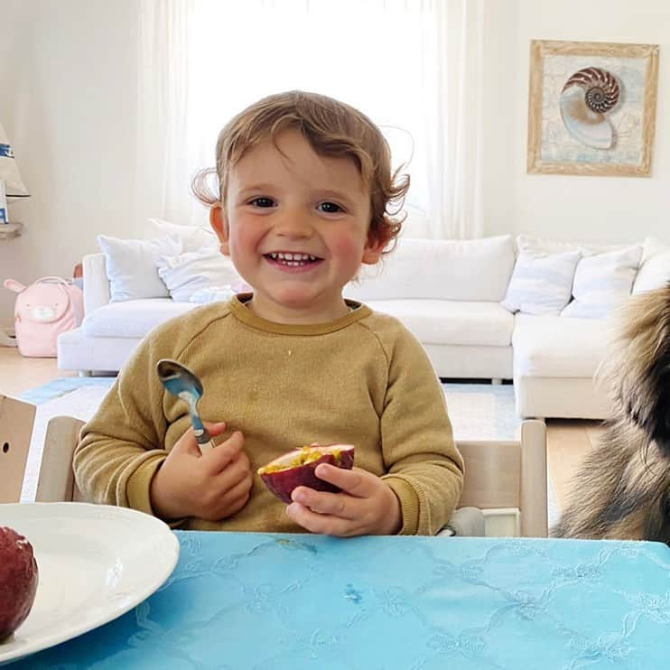 ルカ・アントネッリのインスタグラム：「Tanti auguri bumbi del mio cuore ❤️ papà ti ama tanto tanto ❤️」