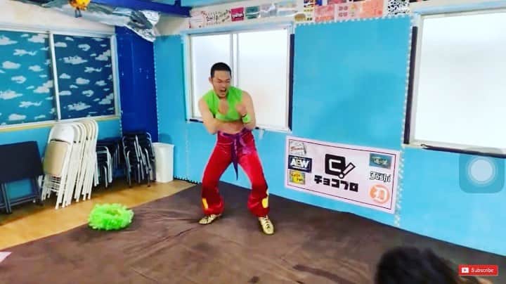 福田洋のインスタグラム：「🦋Floating like a butterfly  🐝Stinging like a bee 👼Singing like an angel  #プロレス #プロレスラー #prowrestling #prowrestler  #basara_pw #chocopro #ali」