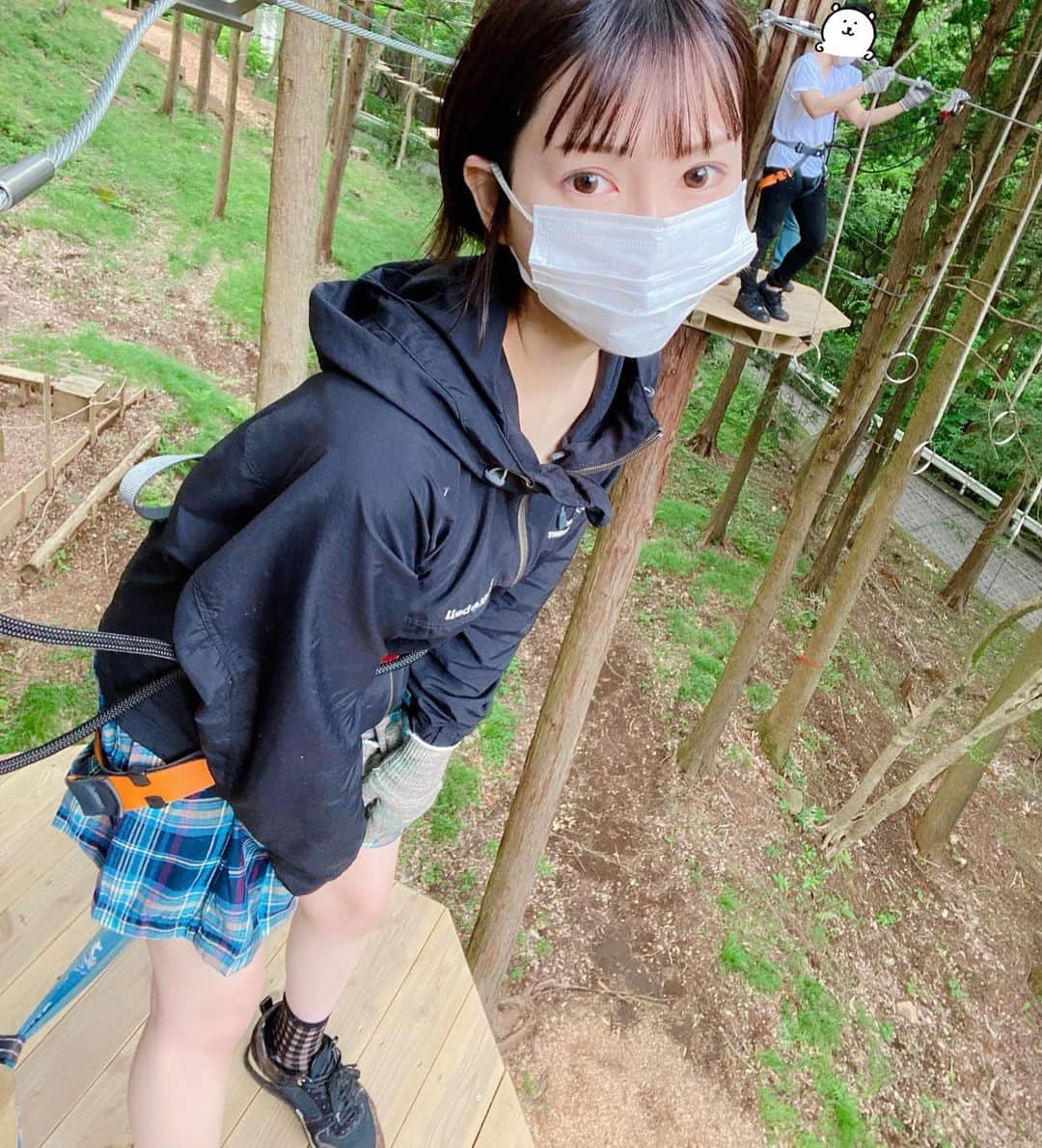 丸の内OLレイナ（美容）さんのインスタグラム写真 - (丸の内OLレイナ（美容）Instagram)「アスレチック行ったよ🌲 楽しかった！  #気分転換 #またオタクに戻った #アニメ好きな人と繋がりたい  #声優 #尊い」5月8日 9時53分 - reinapanty2