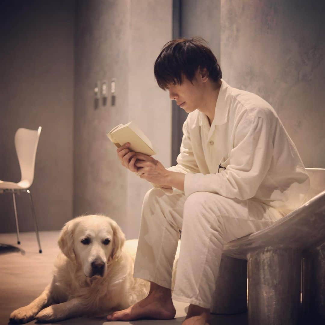 古市憲寿さんのインスタグラム写真 - (古市憲寿Instagram)「真夜中の読書 #明らかなカメラ目線 #おしゃれパジャマ #髪が立ってる」5月8日 20時50分 - poe1985