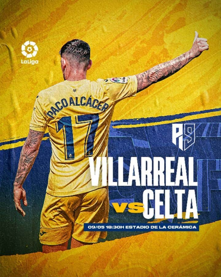 フランシスコ・アルカセルのインスタグラム：「🟡 Es momento de ➡️ @laliga  #VillarrealCelta」