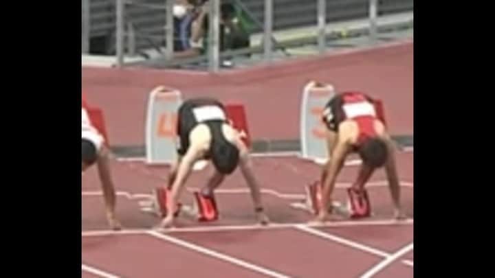 高山峻野のインスタグラム：「東京五輪テスト大会 -0.8m13秒45(3着)  リアクションタイム最下位に 立ち上がりの不安定感...  スタートの練習します！  応援ありがとうございました！  #110mh」
