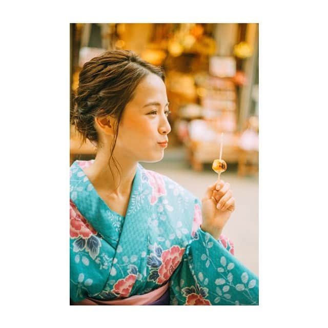 向井藍のインスタグラム：「おはようございます🌞  good morning💙🤍  #aimukai #向井藍 #goodmorning #浴衣 #kimono #yukata #japanesegirl #ポートレート #portrait」