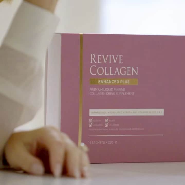サム・フェアーズのインスタグラム：「There’s a new ambassador joining the Revive family!  Alongside the launch of Revive Collagen Enhanced Plus, we’re so excited to be welcoming a new brand ambassador✨  Can you guess who it is, comment below to be in with a chance of winning a box of Enhanced Plus 💕  All will be revealed tomorrow 10am alongside the launch of Revive Collagen Enhanced Plus. @revivecollagen  #mybrand」