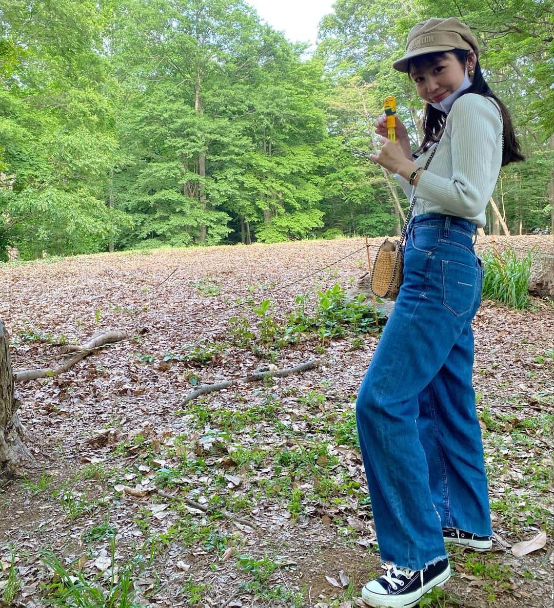 夢乃あいかのインスタグラム：「. ミニオンのシャボン玉🎈」