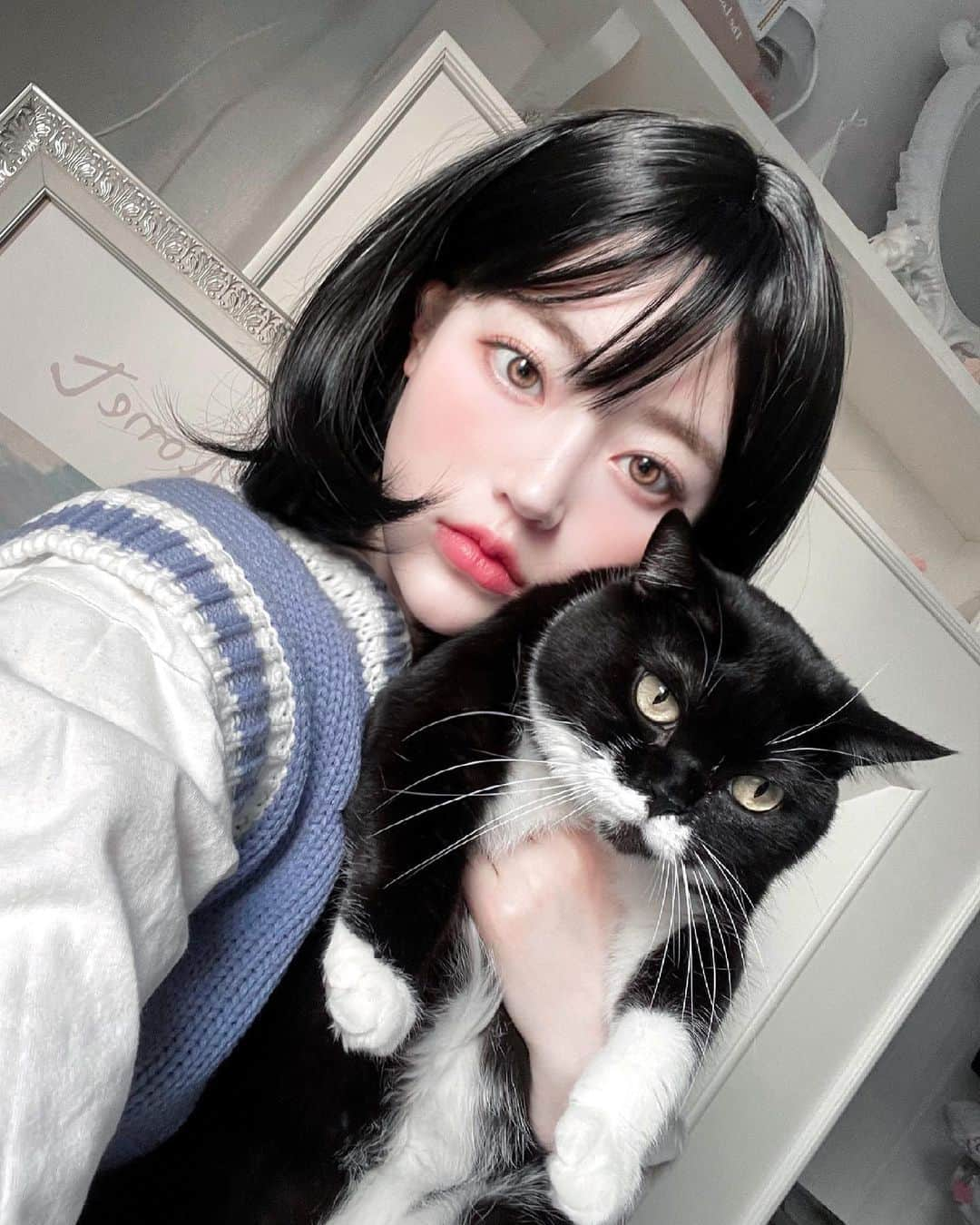 キム・チョンアさんのインスタグラム写真 - (キム・チョンアInstagram)「웬일로 가만히 있어주는 로빈좌🐈 그 틈을 놓치지 않구 📸 ☺️」5月10日 22時28分 - 94_j.a