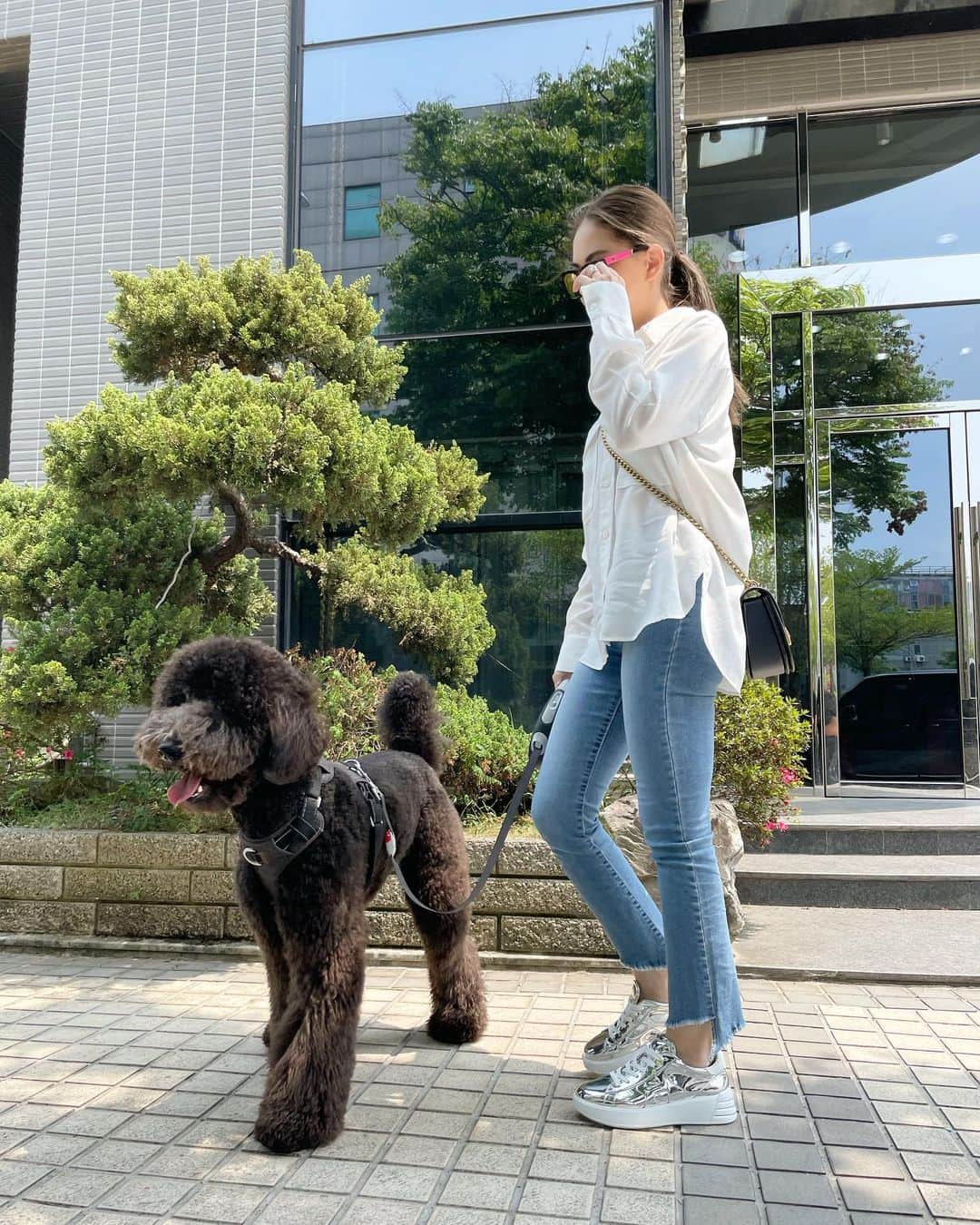 ハンナ・クインリヴァンのインスタグラム：「#ootd #coach  #hogan」