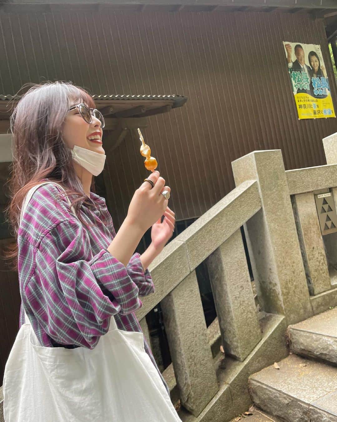 尾形璃子さんのインスタグラム写真 - (尾形璃子Instagram)「たくさん歩いて自然を見てリフレッシュな日。 お団子美味しすぎだー💫」5月11日 23時33分 - tanaka_rico