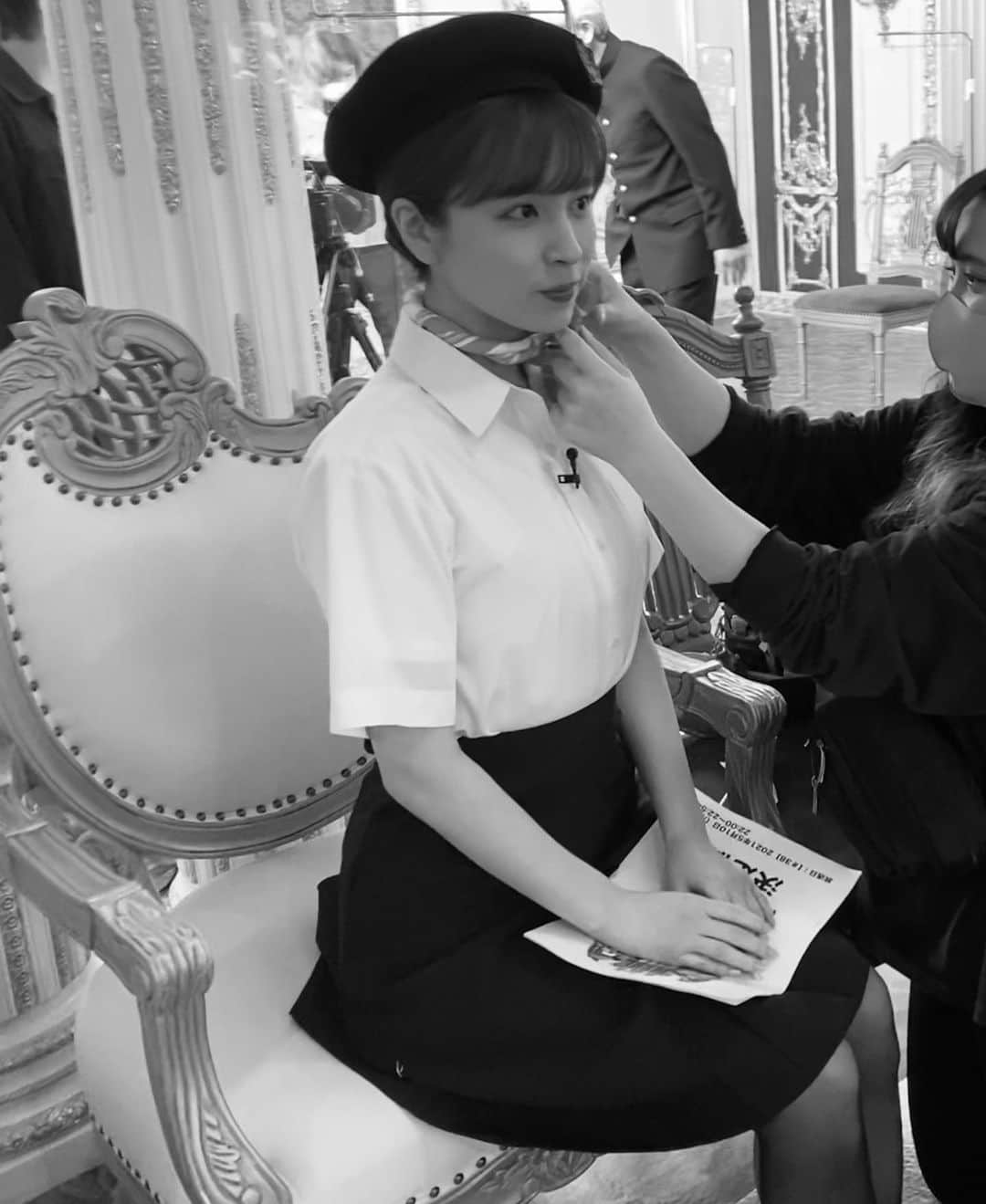 角谷暁子のインスタグラム：「昨晩の名門校ご覧いただけましたか？夢を持って目標に向かう姿、名門校の収録を終えるといつも学生の皆さんに力をもらいます🛩🛩来週も月曜夜10時から、BSテレ東でご覧ください。　#THE名門校」