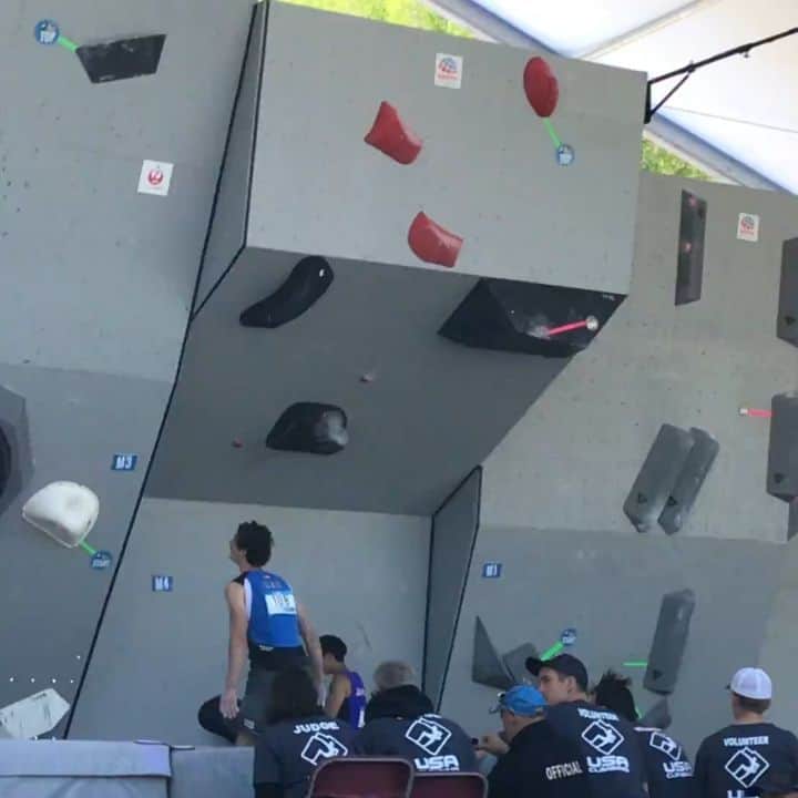 原田海のインスタグラム：「My last Bouldering World Cup was two years ago in Vail.I can wait a long long time and finally get back that  stage again!! So excited😆😆  #日新火災 @redbulljapan @champion_japan @bpump_ogikubo @frictionlabs @galaxymobilejp @scarpaspa」