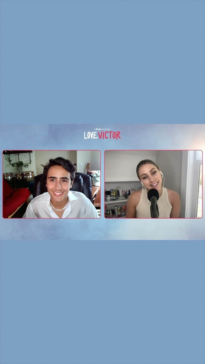 Camden Scottのインスタグラム：「Discussing gay and Latinx representation, character growth and flaws, and responding to the reactions of the LGBTQ+ community with @itsmichaelcimino, @gsear, @anthony_turpel, @masonthegooding, @rachelonacloudyday, @broadwaybebe from @lovevictorhulu」