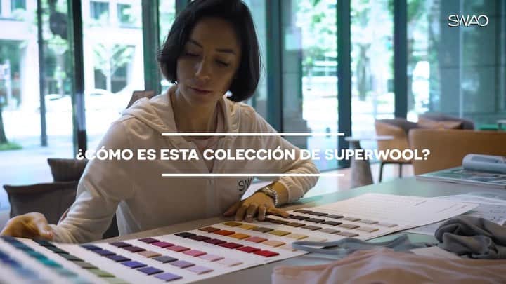 アンナ・オルティス（イニエスタの妻）のインスタグラム：「¿CÓMO ES LA COLECCIÓN DE SUPERWOOL?  Si quieres descubrirlo, dale al ▶️ y te lo cuento 😉  @swaobyannaortiz   スーパーウールのコレクションの特徴はなんですか？  詳しくは ▶️ してご覧ください！😉」