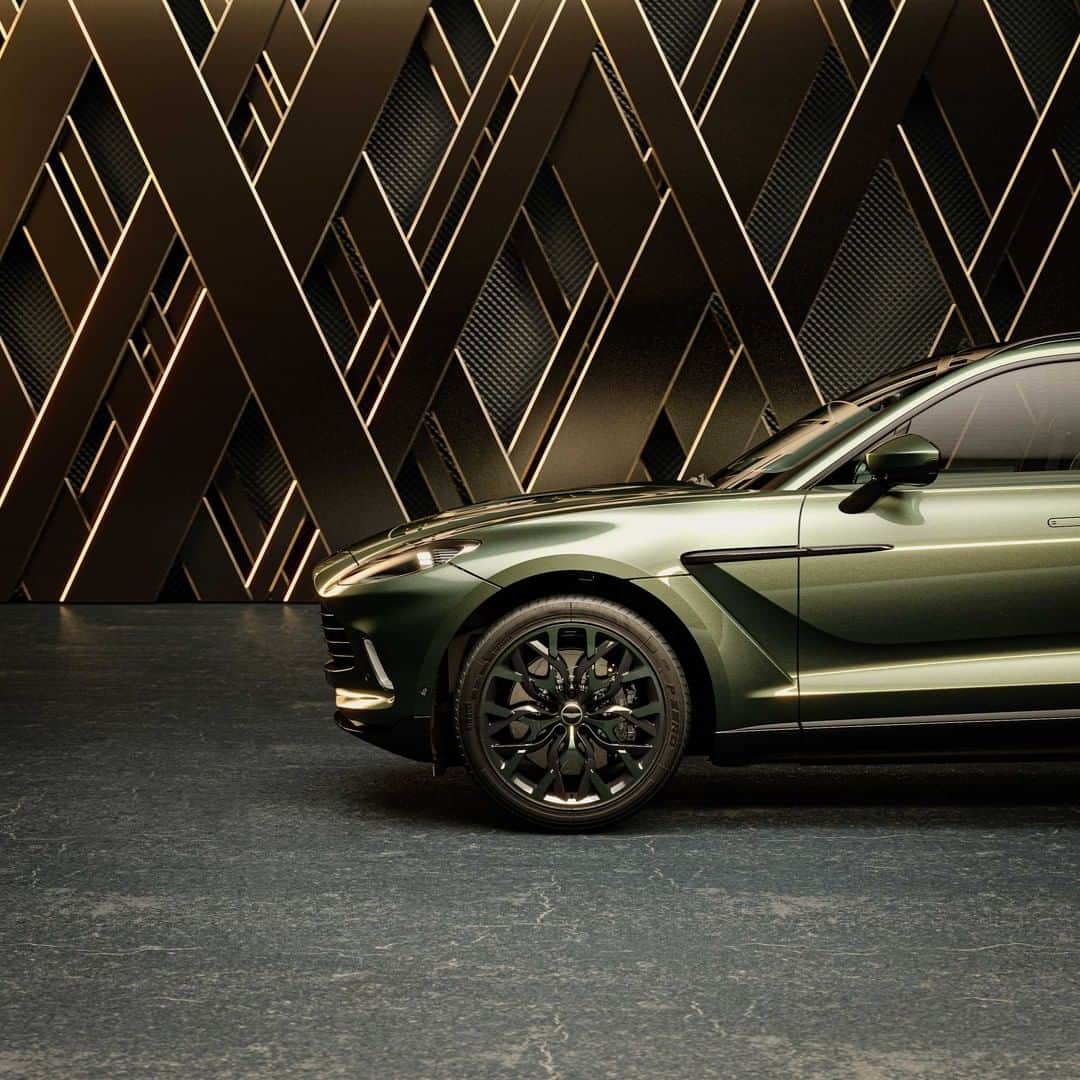 アストンマーチンのインスタグラム：「The 130 William Adjaye Special Edition DBX.  We’ve collaborated with Sir David Adjaye to create a unique DBX, inspired by the five luxury homes in the @130william building in New York city.  #AstonMartin #DBX」