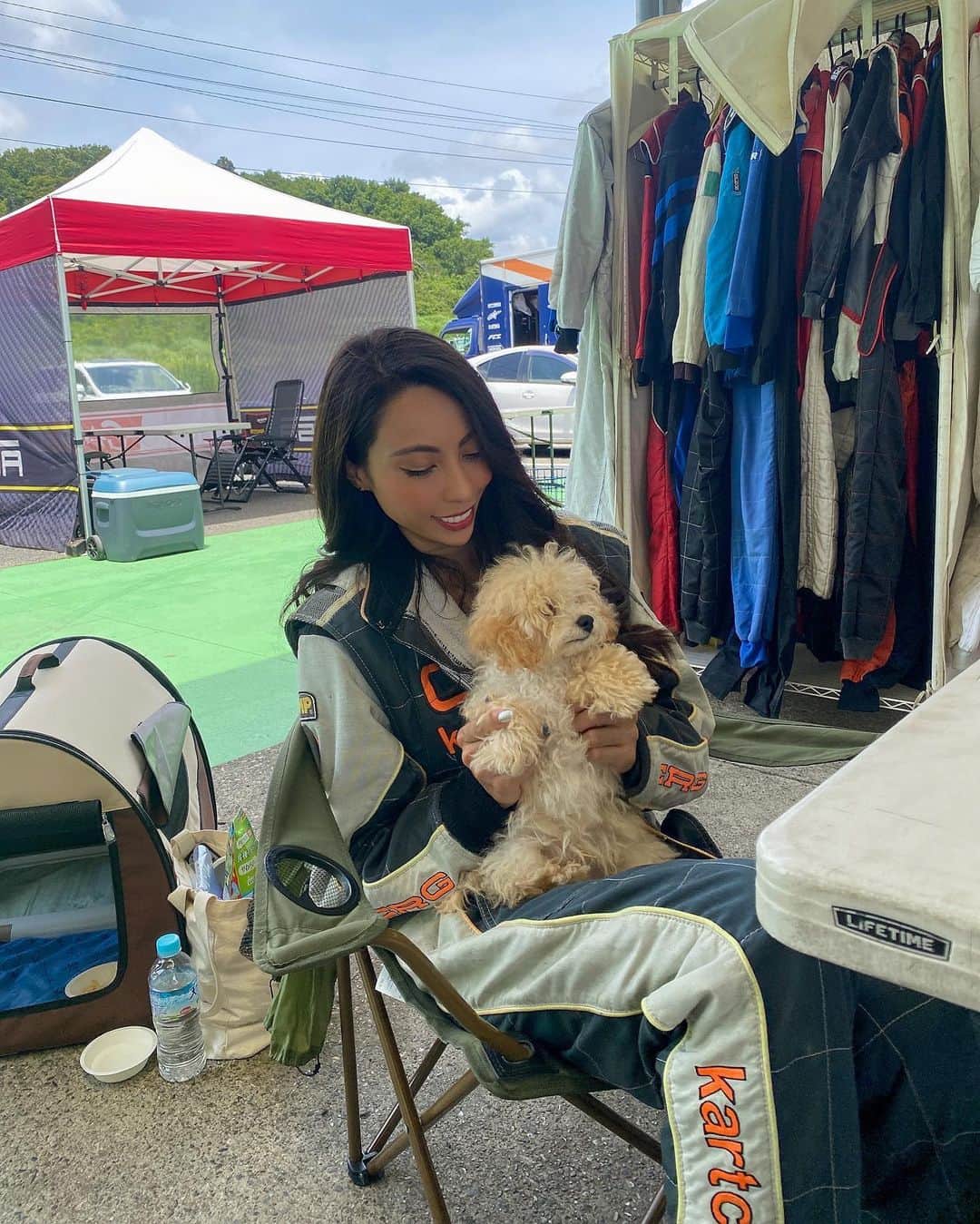 CAMIRAのインスタグラム：「カートデビュー( ^ω^ ) めちゃ楽しかったからハマりそう😂 #新東京サーキット#カート#レーシングカート」
