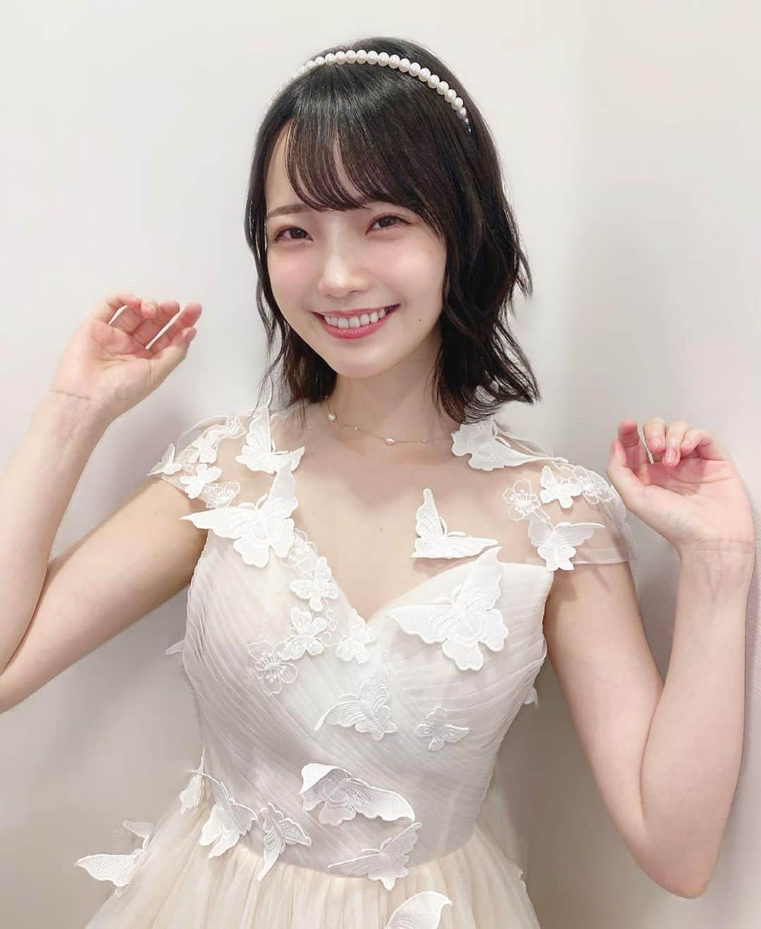 新谷姫加さんのインスタグラム写真 - (新谷姫加Instagram)「生誕祭で着たもう一つの衣装です👗　蝶々が沢山とまってます🦋」6月7日 20時59分 - hime._.gram