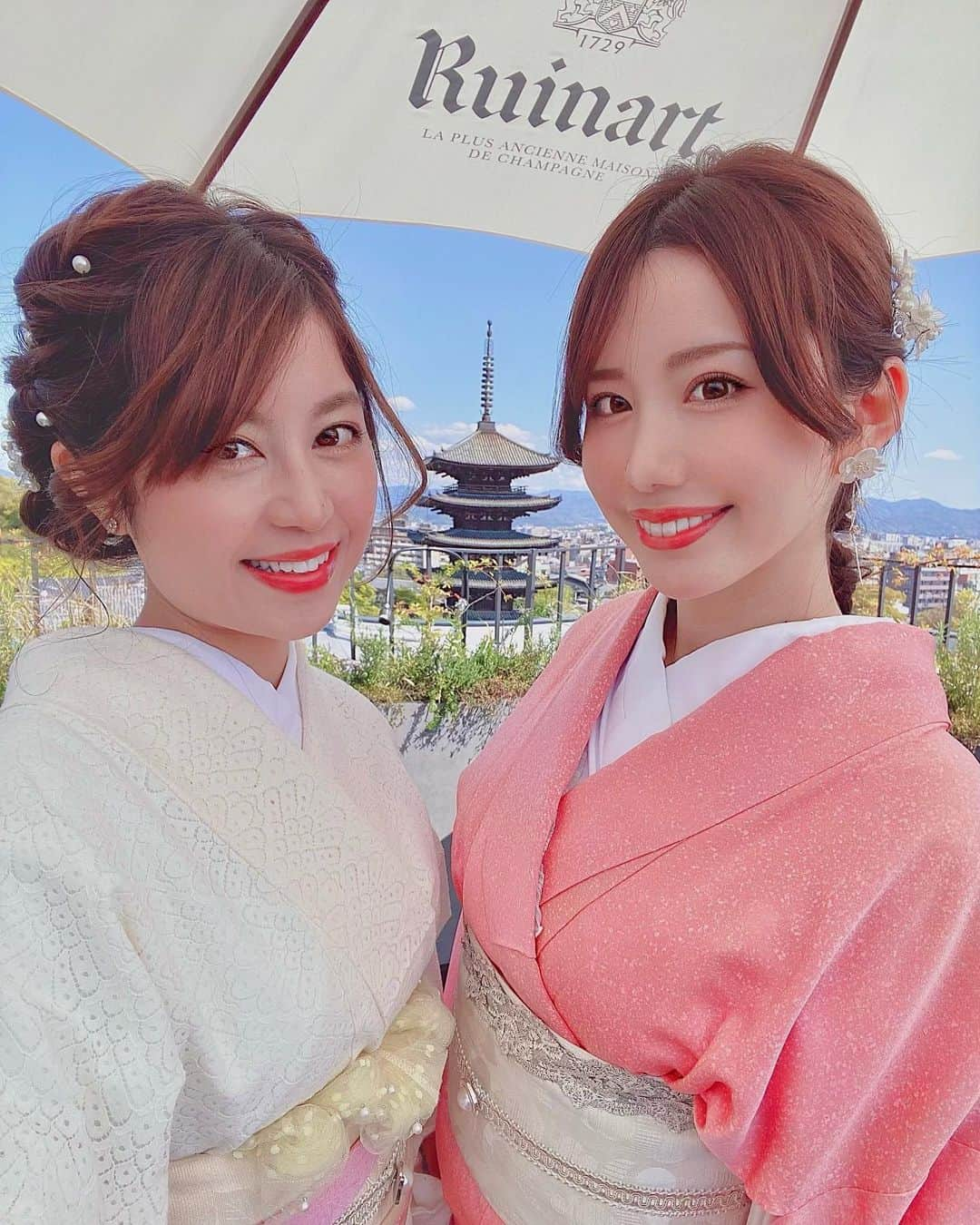 ももさんのインスタグラム写真 - (ももInstagram)「いつかのKyoto🌸  笑ってばっかで癒された１日🥺💕🍸  #kyoto#着物#moa#spring」6月7日 21時41分 - peachichanmomo