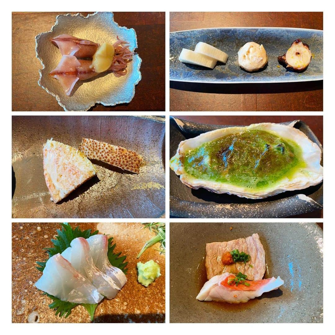 Rieのインスタグラム：「【Best sushi restaurant "Hoseki" at Bulgari Resort Hotel】  毎日バタバタ忙しい日が続いていて  先日行ったブルガリホテルの江戸前寿司"Hoseki"さんで  美味しいお寿司頂いたこと  載せられてなかった...  大人気すぎて予約取るのが大変で  久しぶりに先日やっと行けました  美味しい日本酒とお寿司で  幸せなひと時だった  #夫婦デート #癒しの時間  #絶品料理  #江戸前寿司 #🍣 #ブルガリホテル #お寿司大好き  #hoseki #sushi #ドバイ生活  #ドバイ #ドバイ旅行 #ドバイグルメ」