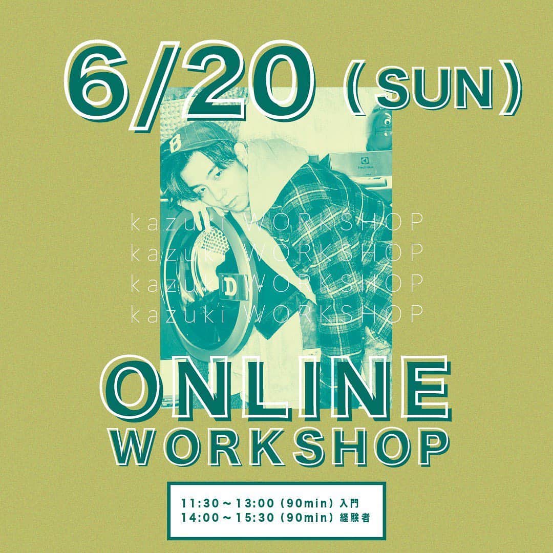 Kazuki Hamamotoのインスタグラム：「6/20 オンラインワークショップです！  未経験の方も、ガッツリ振り踊りたい方も💥  kazukiによる、オンラインワークショップの開催が決定！ 全国どこからでも、受講可能‼️  前回同様、【入門クラス】と【経験者クラス】の2レッスンを開催‼️  ダンスを踊るのが初めての方も、ダンス経験者でガッツリ習いたい方も、ぜひご参加ください💯  kazukiと受講者の皆さんの映像が画面でつながるインタラクティブなオンラインレッスンを、一緒に楽しみましょう‼️  ===  ◾️開催日: 6/20(日)  ◾️時間:  【入門】11:30〜13:00 (90分)  【経験者】14:00〜15:30 (90分)  ◾️料金: 3300円(税込)/1クラス  ※別途プレイガイド手数料あり  ◾️チケット発売期間　: 6/11(金）12:00〜6/19(土)12:00  https://w.pia.jp/t/kazuki-onlineworkshop/  ◾️配信プラットフォーム  zoom  https://zoom.us/meetings  ※事前にスマホ/PCにて、zoomのアプリのダウンロードが必要。  ※無料のアカウント登録が必要。  ※参加者画面は、公開/非公開どちらでもok！  ===  ★参加者には、レッスン終了後、カウントで振付を解説する復習用動画をお送りします！(視聴期限:原則無期限！)  ※レッスン自体のアーカイブ配信はございません。予めご了承下さい。」