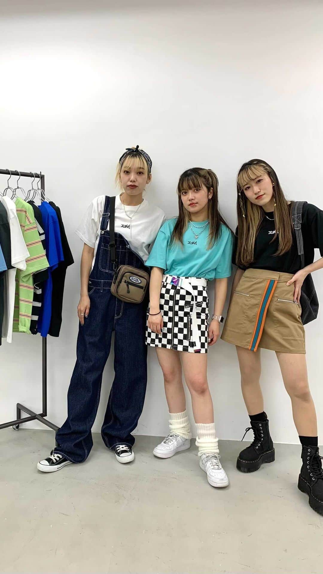 XGIRL_ootdのインスタグラム：「原宿 ほのか @xg_hnk 168cm calif渋谷 あやな @ayanaaan_26 158cm TOKYO-BAY ゆうか @yk_mesuke25 155cm」