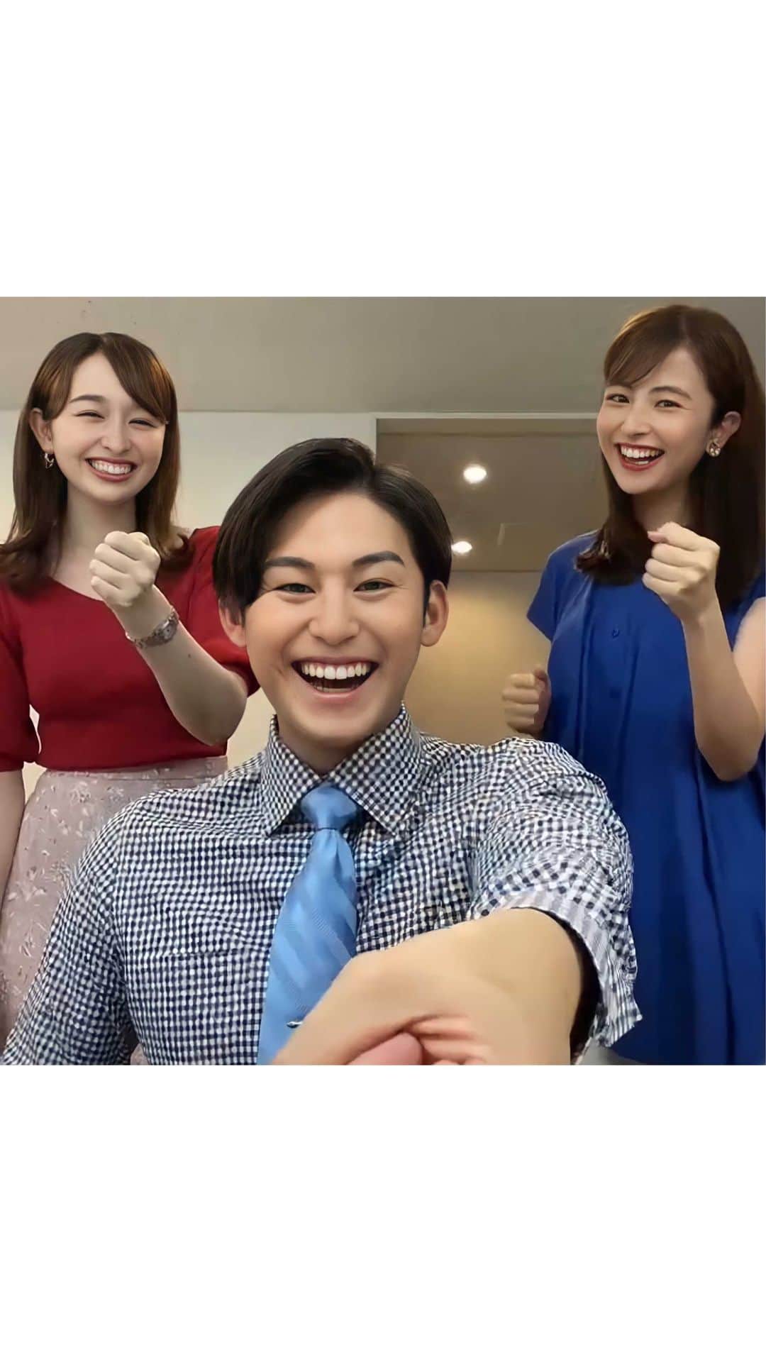 TBS「あさチャン！」のインスタグラム：「♡ . 15秒動画やってみた！ . #tbs #あさチャン #日比麻音子 #宇賀神メグ #齋藤慎太郎 #アナウンサー #tiktok」