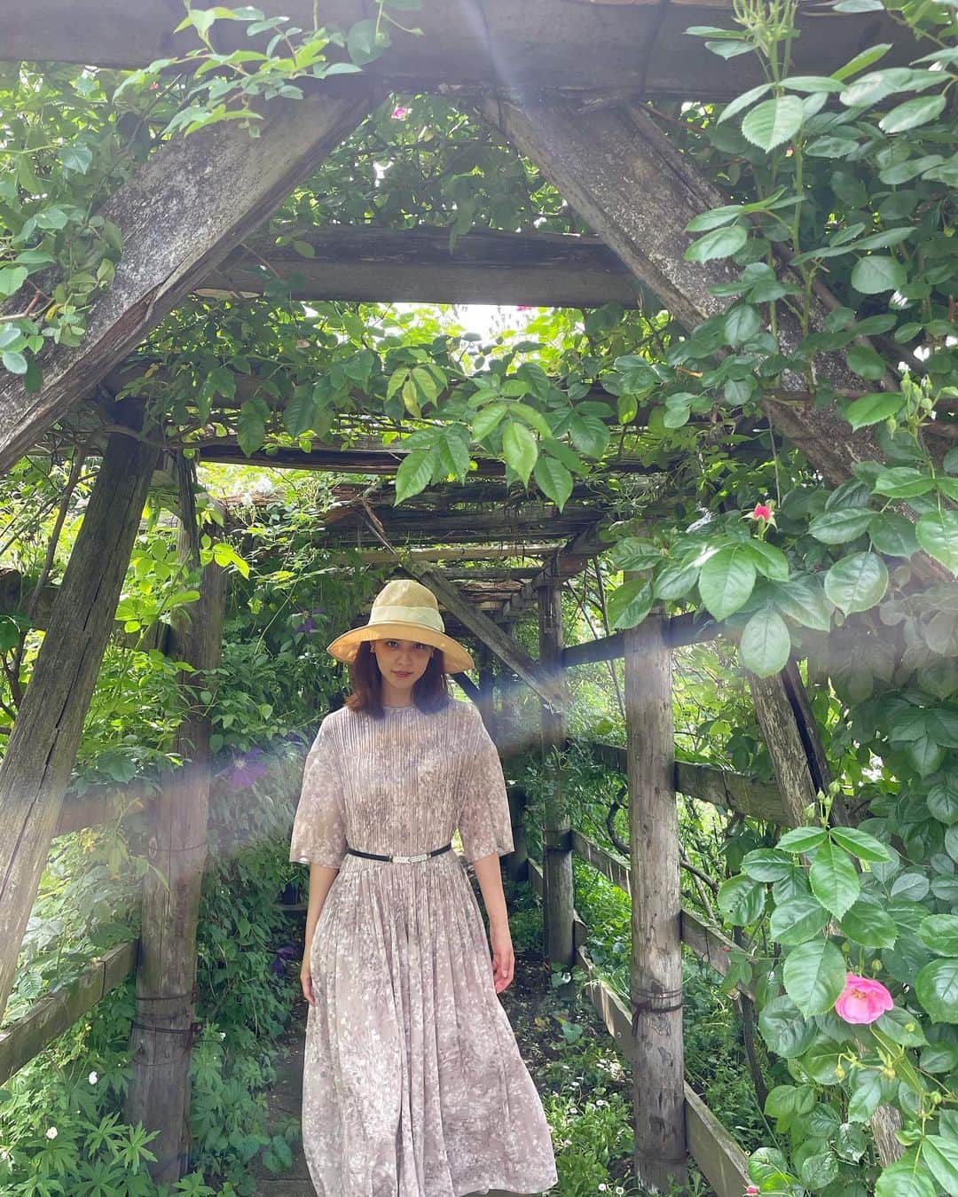 藤井美菜さんのインスタグラム写真 - (藤井美菜Instagram)「. 故郷新潟で初めて行った二宮家バラ園🌹 고향 니가타에서 처음으로 가봤던 장미원🌹 There are beautiful Rose gardens in Niigata prefecture, my hometown🌹  hat: @clane_official  dress: @clane_official  #新潟#二宮家バラ園#日々の写真 #今日のコーデ #美菜私服#일본#니가타#장미원#장미#Japanesestyle #niigataprrfecture#beautiful #photooftheday #ootd #flowerlovers#rosegarden#玫瑰」6月8日 14時14分 - fujii_mina_0715
