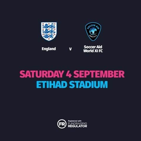 ファラ・ウィリアムズのインスタグラム：「Can’t wait to be playing for Team England at @socceraid this year!!!  We will be playing at @mancity’s Etihad stadium on 4th September for a great cause @unicef_uk! 🏴󠁧󠁢󠁥󠁮󠁧󠁿」