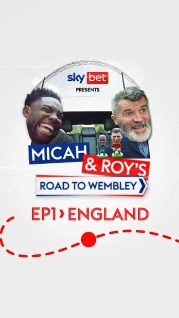 マイカ・リチャーズのインスタグラム：「Nothing to see here… just two former Premier League winners going for a drive down to Wembley to get in the spirit for the Euro’s!!!  @officialkeane16 was the best passenger I could have ever asked for! 🤣🤣🤣  If you enjoy this first episode you can find episode two now over on @skybet social channels whilst episodes 3&4 are coming tomorrow and Thursday.   COME ON ENGLAND! 🦁🦁🦁#roadtripwithroy #ad」