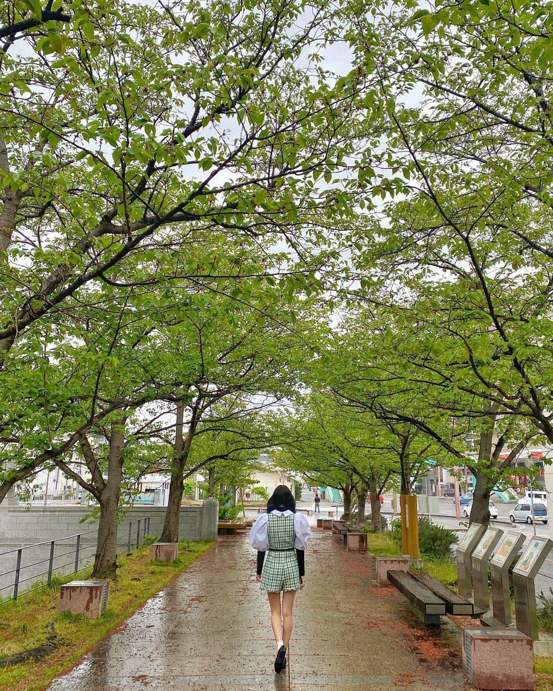 川村文乃さんのインスタグラム写真 - (川村文乃Instagram)「#えいね高知市  6月のテーマは 「高知のアメツユ事情」です🌂  この時期だけの風景や植物など 飴でもうどんとかのつゆでも👌🏻😂 みなさんの投稿まちゆうきね！  あじさい街道行きたいな〜🌱  写真は雨上がりのかるぽーと前。 春は桜が綺麗なんです🌸  #高知県#高知市 #ANGERME#アンジュルム#haloproject#川村文乃」6月8日 22時04分 - ayano_kawamura.official