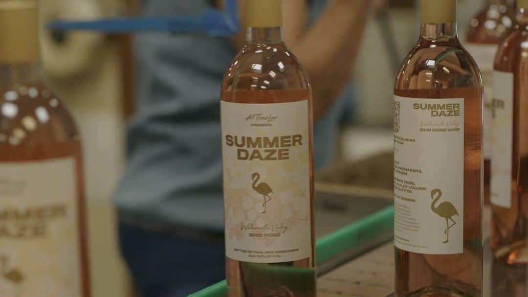 All Time Lowのインスタグラム：「@summerdazerose is back and better than ever, our 2020 Rosé is available for order now at everythingiswine.alltimelow.com! 🍷🍷🍷 Drink it, love it, do not sneak it into Sad Summer Fest.」