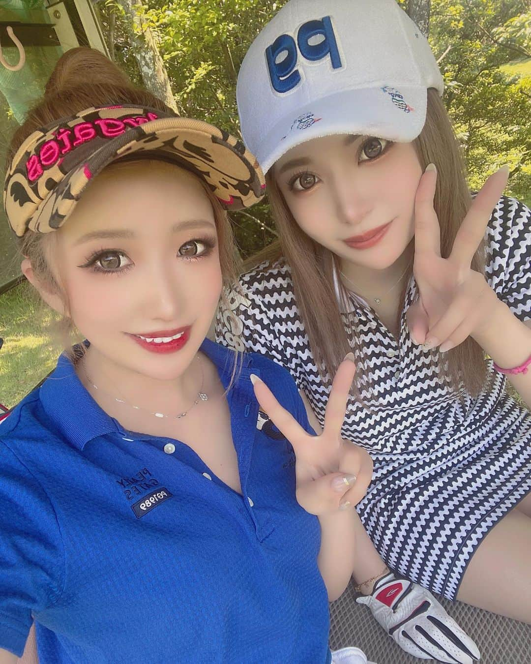 りおぷのインスタグラム：「パーリーゲイツ🧏🏻‍♀️🧏🏻‍♀️⛳️ ・ ・ ・ #ザナドゥ#キャバ#キャバクラ#キャバ嬢#錦#歌舞伎町#北新地#ゴルフ#ゴルフ女子#ゴルフウェア#ゴルフコーデ#パーリーゲイツ #sexy#makeup#instagood#fff#l4likes#gal#좋아요그램#팔로우환영#팔로우미#오오티디#메이크」