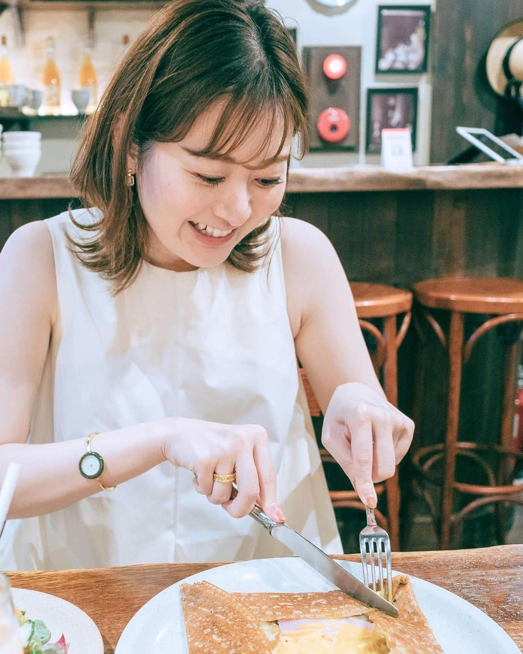 大黒由貴さんのインスタグラム写真 - (大黒由貴Instagram)「ㅤㅤㅤㅤㅤㅤㅤㅤㅤㅤㅤㅤㅤ @watarari と久々Lunch🍴 大好きな人との時間はあっという間に過ぎていく〜‼️ ㅤㅤㅤㅤㅤㅤㅤㅤㅤㅤㅤㅤㅤ  @breizhcafe @venchi_jp  どちらも美味しかったです😋✨ ㅤㅤㅤㅤㅤㅤㅤㅤㅤㅤㅤㅤㅤ あ、そういえば#gr3 のコンデジ買いました📷 なかなか出かける機会がないけど また撮ったら上げていきます😊ㅤㅤㅤㅤㅤㅤㅤㅤㅤㅤㅤㅤ #ブレッツカフェクレープリー #venchi#カメラ女子#lunchtime#カフェ巡り#ガレット#ジェラート#美味でした😋」6月9日 11時36分 - yukichangram_