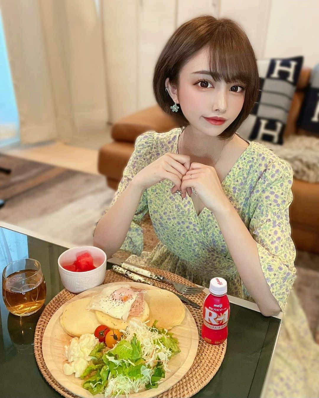 サキ吉さんのインスタグラム写真 - (サキ吉Instagram)「私朝ごはんは必ず食べる派😋 時間に余裕がある日はこんな感じ✨ バランス良い食事を心がけてるよ👌 ． #免疫力アップ #体調管理 #朝ごはん #おうちごはん」6月9日 13時23分 - sakikichi1201