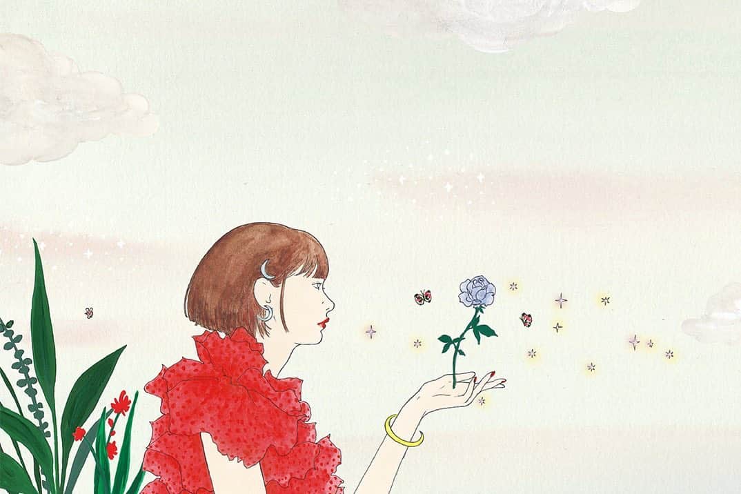 マエガミマミのインスタグラム：「@anan_mag No. 2253 「2021年後半 あなたの恋と運命」号、p46〜p55でイラスト担当させて頂きました。 本日発売です🌹」