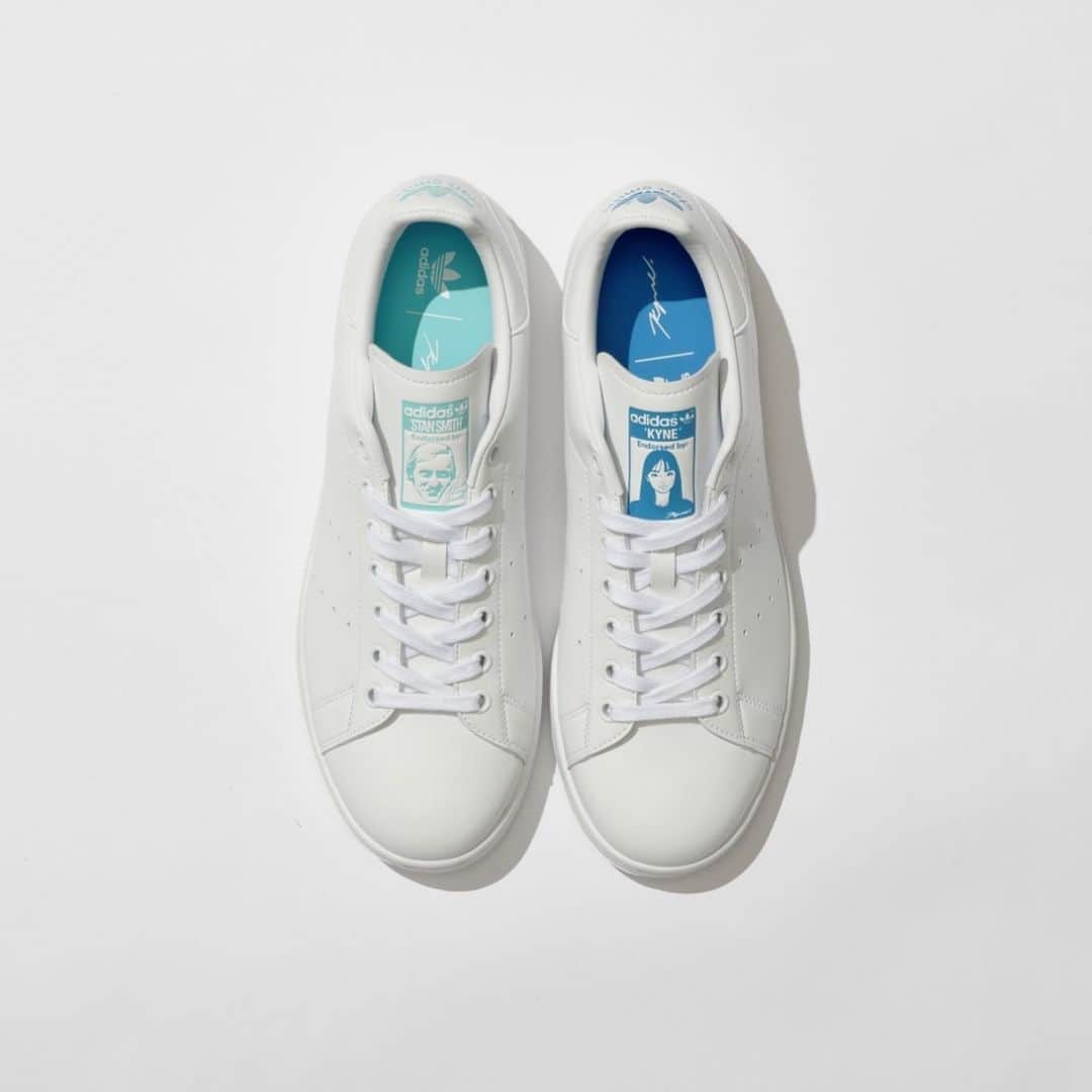 KYNEのインスタグラム：「Stan Smith KYNE and Graphic T KYNE will be  available globally on June 18th through adidas CONFIRMED, adidas.com and  @sneakersnstuff @adidasoriginals」