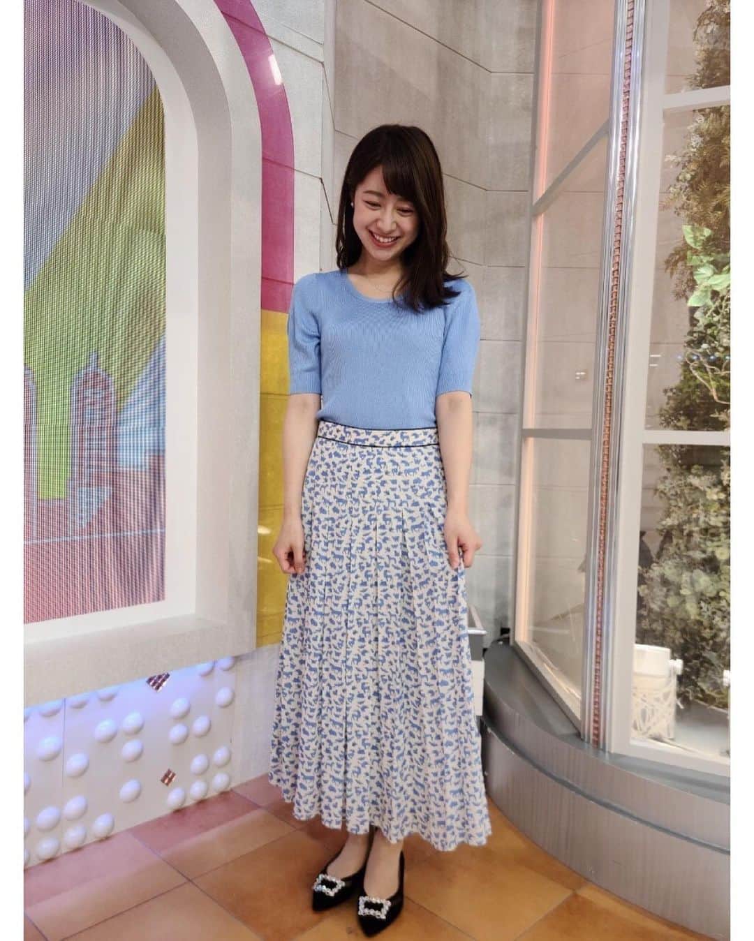 林美沙希さんのインスタグラム写真 - (林美沙希Instagram)「.  スカートがどうぶつ柄だった日。 そんな服にはシンプルなネックレスを。輝きがとても綺麗でした☺️  #jチャン #林美沙希 #衣装 #anayi #iprimo #diana #どうぶつ柄」6月9日 21時01分 - misaki0hayashi