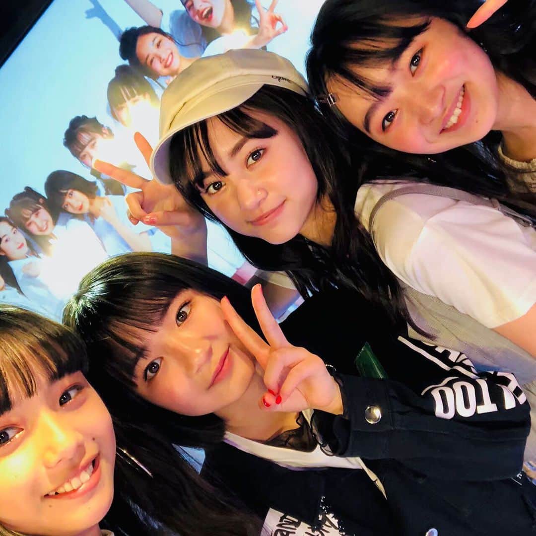 ニコ☆プチのインスタグラム：「🎥💭  オフな感じYouTubeにあがってるからみてね、だよ😘  #犬飼恋彩 #松本麗世 #八木珠梨 #和田美羽 #卒モのオフな感じ」