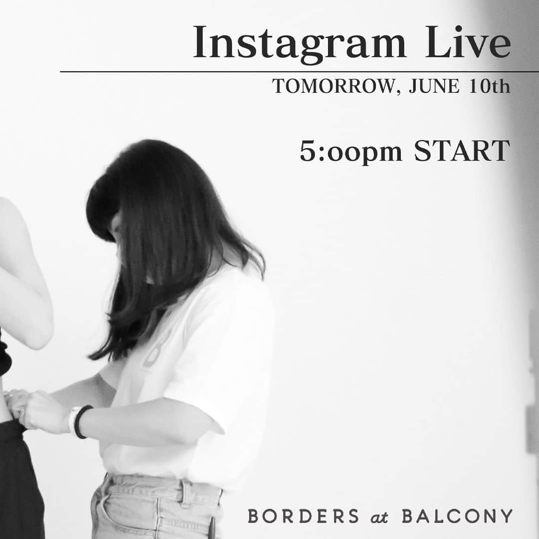 BORDERS at BALCONYさんのインスタグラム写真 - (BORDERS at BALCONYInstagram)「インスタライブのお知らせ⁠⁠ ⁠⁠ ❣️5pm 5pm 5pm❣️⁠⁠ ⁠⁠ 明日、6月10日(木) 5:oopm〜⁠⁠ インスタライブを開催いたします！⁠⁠ ⁠⁠ 明日は毎週恒例インスタライブです！⁠⁠ ⁠⁠ ですが・・・⁠⁠ お時間がいつもと違います💡⁠⁠ ⁠⁠ ”5:oopm”からの開催になりますので、お間違いのないようお願いいたします！⁠⁠ ⁠⁠ ⁠⁠ 柴田が出演予定の一時間拡大SP✨⁠⁠ ⁠⁠ そしてComing SoonなBIG NEWSを柴田自ら皆様にお伝えいたします！⁠⁠ ⁠⁠ 私たちも今からわくわくドキドキです💕⁠⁠ ⁠⁠ ぜひ、お見逃しのないように、⁠⁠ 楽しみにお待ちくださいませ😍💜⁠⁠ .⁠⁠ .⁠⁠ ANNOUNCEMENT⁠⁠ ⁠⁠ Our IG LIVE will start at 5pm, tomorrow!⁠⁠ ⁠⁠ Please be careful the time, it's 5PM✨⁠⁠ ⁠⁠ Yoko Shibata will be on IG LIVE tomorrow, ⁠⁠ and she will let you know BIG exciting NEWS💜⁠⁠ ⁠⁠ Can't wait to tell you all!!⁠⁠ ⁠⁠ Please do not miss it!!⁠⁠ .⁠⁠ .⁠⁠ #bordersatbalcony #ボーダーズアットバルコニー #ボーダーズ #BORDERS #柴田陽子 #yokoshibata⁠⁠ #iglive #instagramlive #june10th #bignews #announcement #インスタライブ #お知らせ #ビックニュース」6月9日 23時34分 - bordersatbalcony_official